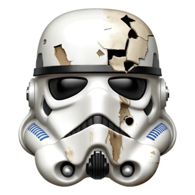 TK421 stormtrooper head view appearing like an opps, or accidental decision was made sticker