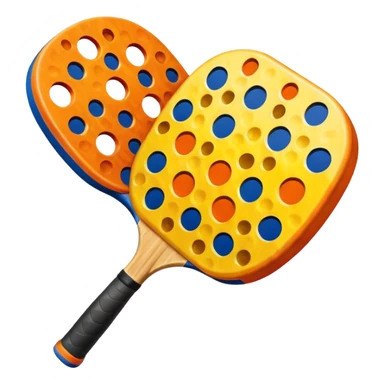 A colorful pickleball sticker