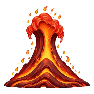 red lava wave sticker