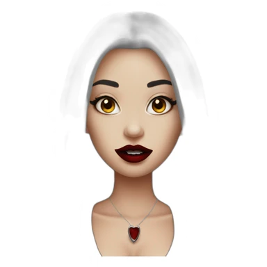 Vampire girl lipstick  sticker