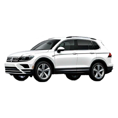 2024 white VW Tiguan r line sticker
