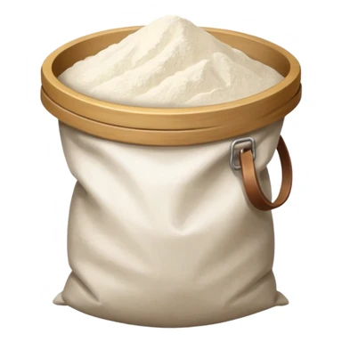 open bag of flour sticker