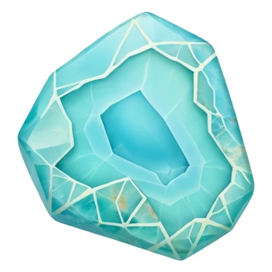 peruvian opal gemstone raw crystal mineral sticker