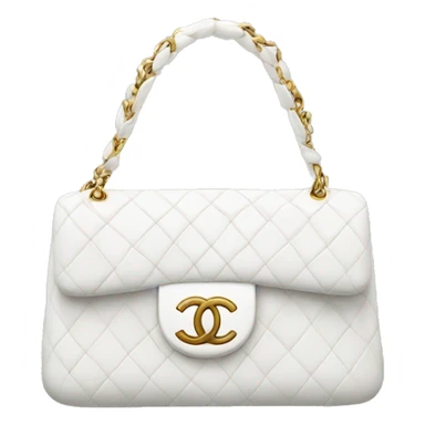 White Chanel bag sticker