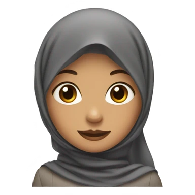 A girl with a hijab sticker