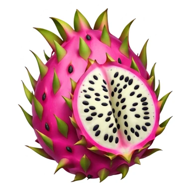 Dragon fruit emoji not spiny  sticker