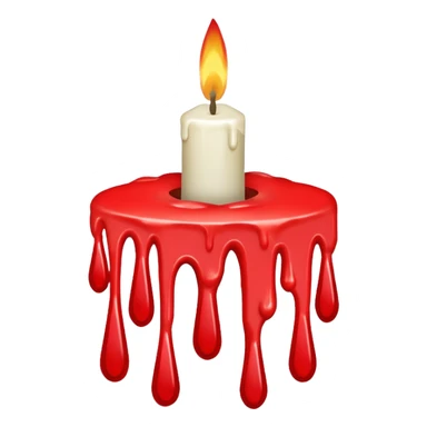 :candle404: → Dripping candle shaped like “404” sticker