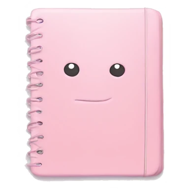 pastel pink notebook sticker