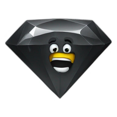 Noir avec de dent en diamant sticker