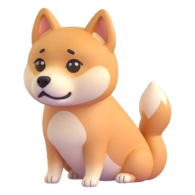 shiba inu sad sticker