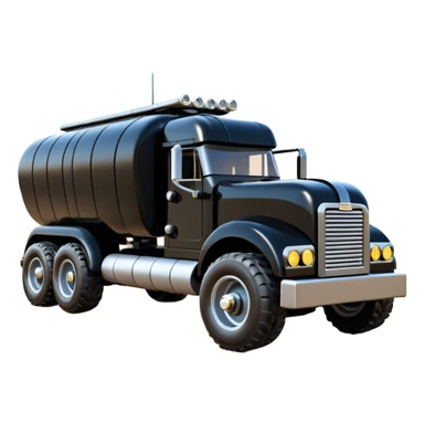 futuristic Venomobile  Lego loosely based on 1956 freightliner semi (flat long straight organically-shaped mechanical roomy interior seating inside the body) stealthy town hot rod desert dirt racing rwd buggy  sticker