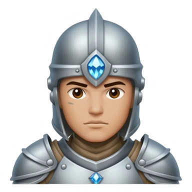 crystal-armored warrior sticker