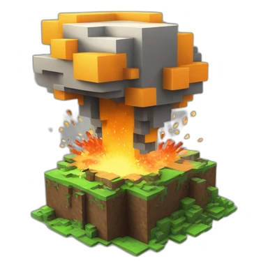 Minecraft bloc tnt explosion sticker