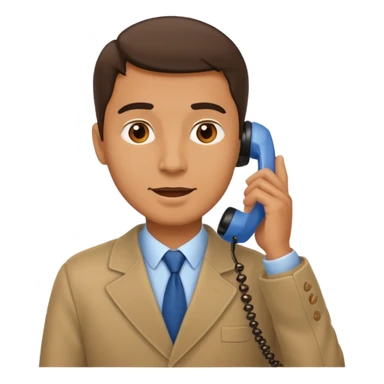 a man calling on the phone sticker