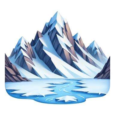 Ice Planet – frozen surface, icy mountains, blizzards sticker