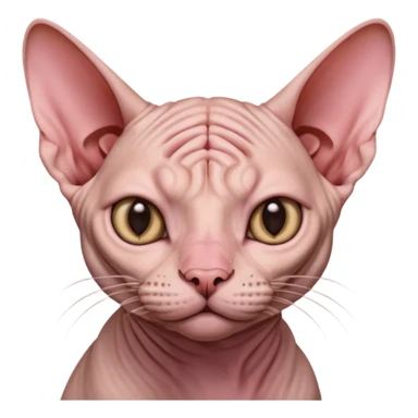 Sphynx cat nose picking sticker