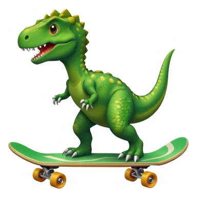 Dinosaur on a skateboard sticker
