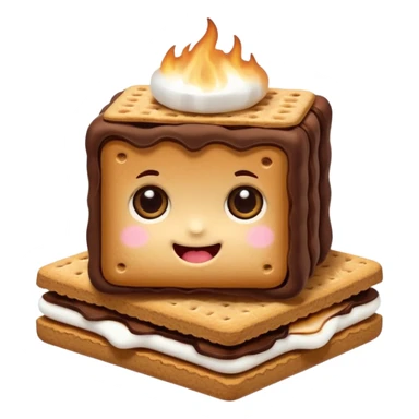smores with eyes cute sticker