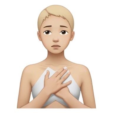 A person stands still, hand on their chest, hesitating between a floating “Yes” and “No.” Their face shows discomfort, but they don’t rush to choose. Nearby, someone looks disappointed but calm. The scene captures **pausing, tolerating discomfort, and making space for others' feelings.** 🚦😣 sticker