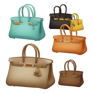 birkin bag on white background sticker