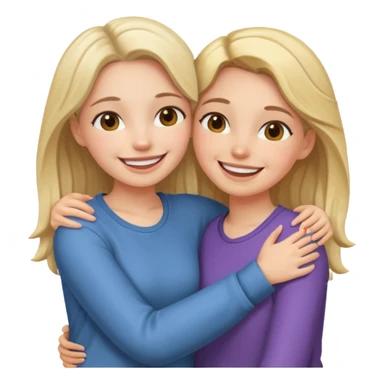 Two girls that are besties  sticker