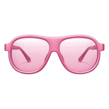 pink industrial safety glasses, minimalist design with transparent pink lenses, protective eyewear sticker