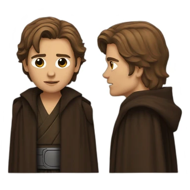 Anakin skywalker with scar  sticker