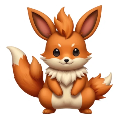 Teddiursa-Minccino-Flareon-fusion  sticker