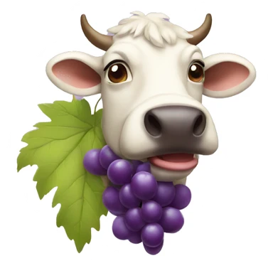 Grapes cow sticker