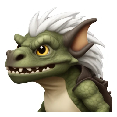 Brauner Kobold mit weissem Haar sticker