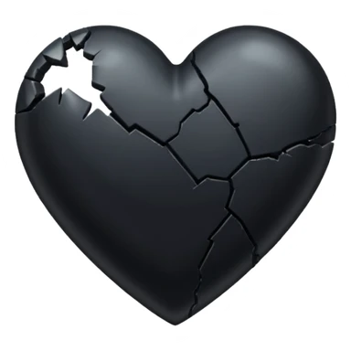 Black heartbreak sticker