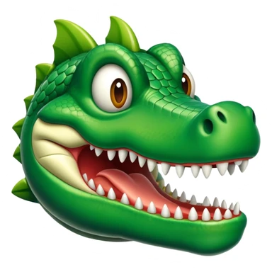 Un avión con cara de cocodrilo  sticker