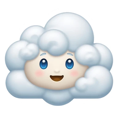 faceless cloud sticker