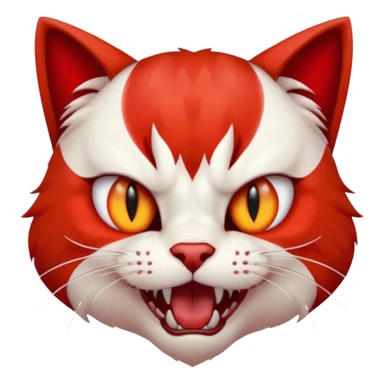 blood cat rage sticker