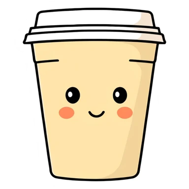 A very sad cup of coffee sticker