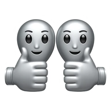 👍 and 👎 combined together sticker