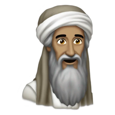 osama bin laden playing drumbs sticker