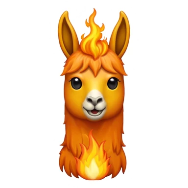 una llama de fuego que tenga en la mano un telefono sticker