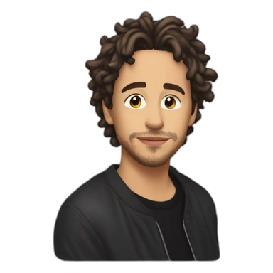 Nekfeu qui fait un bisous sticker