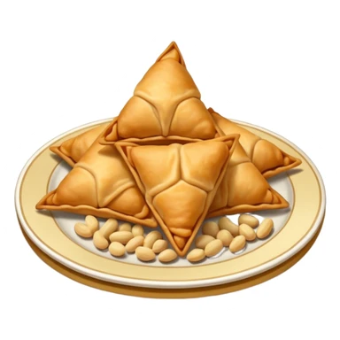 Samosa and peanuts sticker