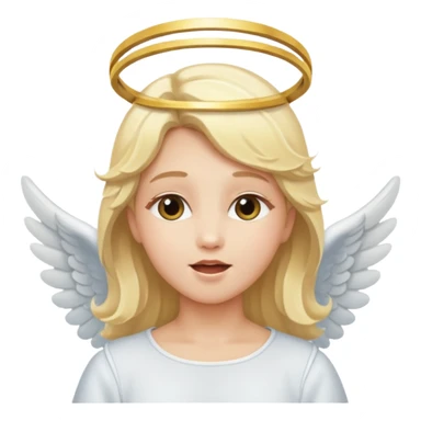 singing angel sticker
