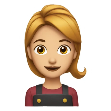 Reina pelo cafe sticker