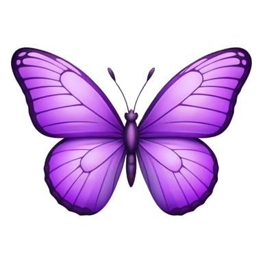 purple butterfly emoji sticker