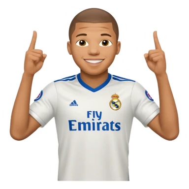 Mbappe celebration for Real Madrid sticker