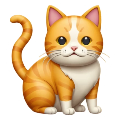 cat pooping icon sticker