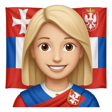 make me a emoji with serbian empire a  f sticker