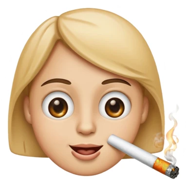 Emoji Smoking high sticker
