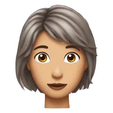 Reina pelo maron sticker