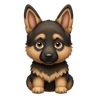 German shepherd puppy cute sticker