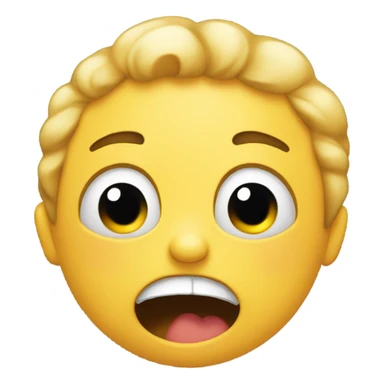 Emoji yelling while crying  sticker